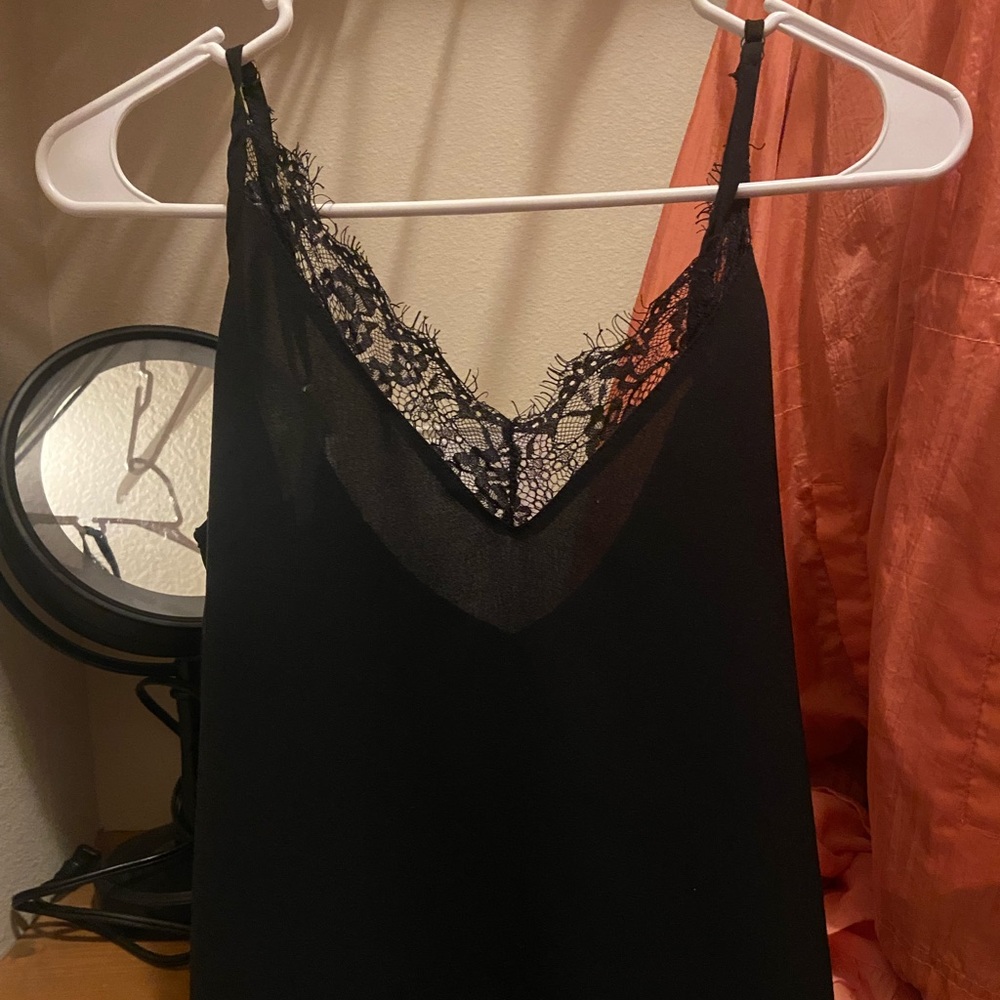 black lace top